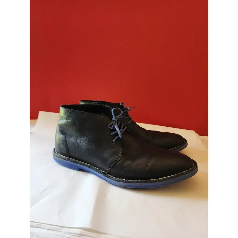 Cole Haan Men's 8 M Black Soft Leather Ankle Boots Dress Casual Shoes